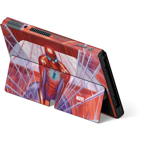 Marvel Spiderman Web Slinger Nintendo Switch OLED (2021) Skin